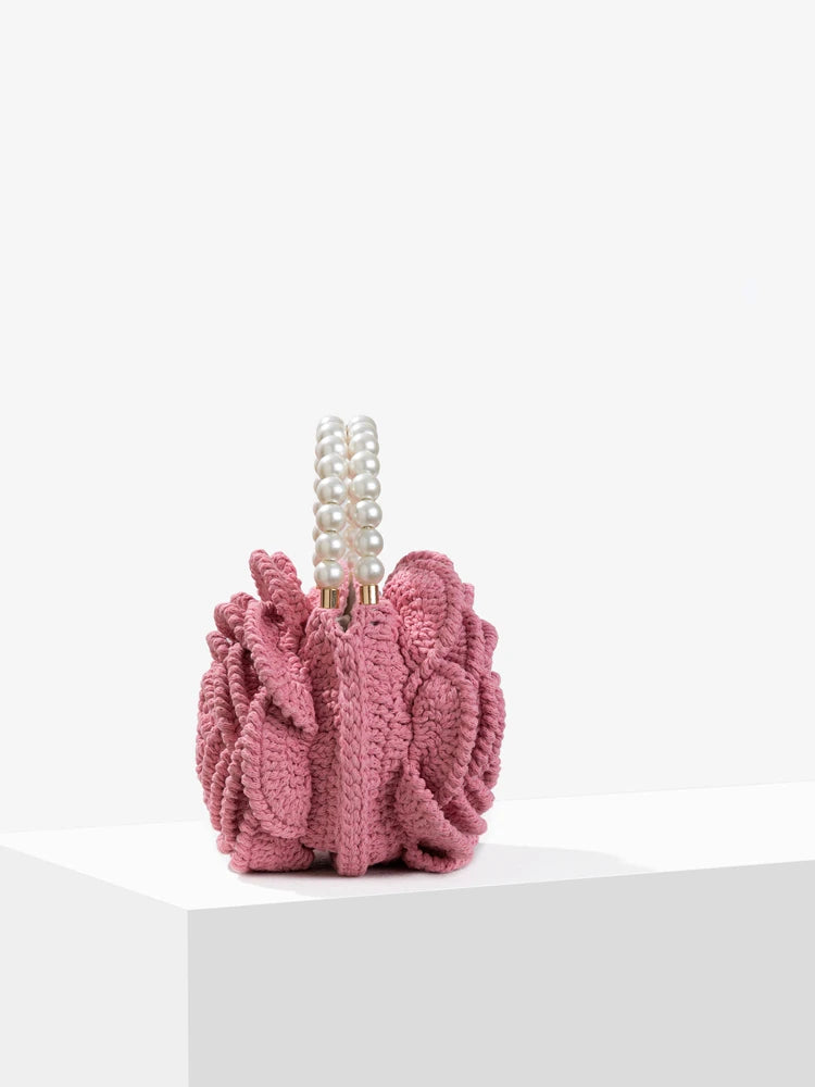 3D Crochet Rose Bag - Floral Fawna