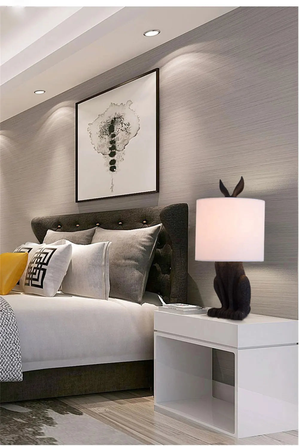 Hare Table Lamp - Floral Fawna
