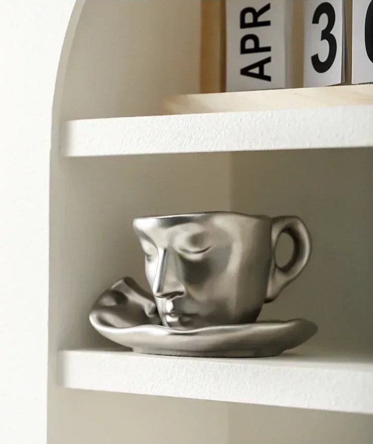 Kissing Ceramic Cup Tea Set - Floral Fawna