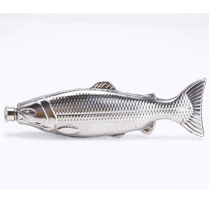 Steel Fish Flask - Floral Fawna