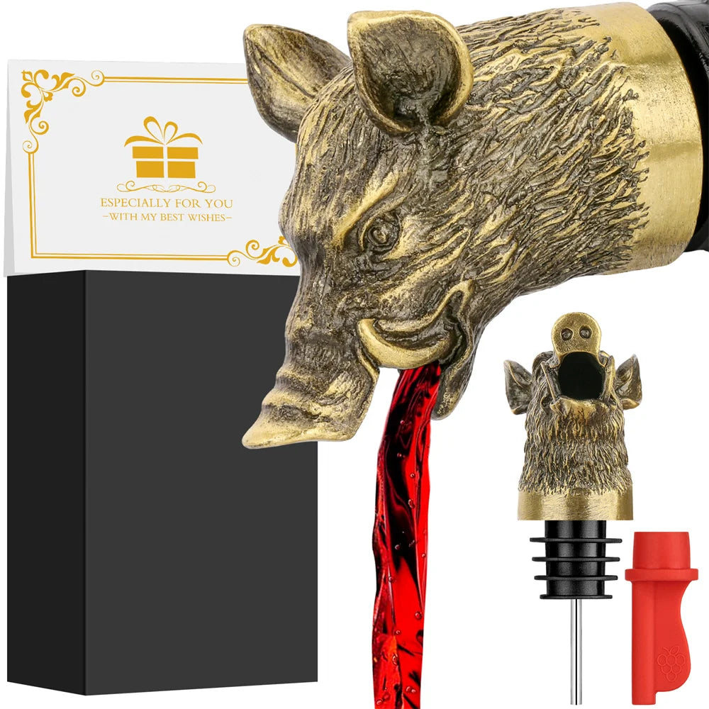 Wild Boar Bottle Stopper - Floral Fawna