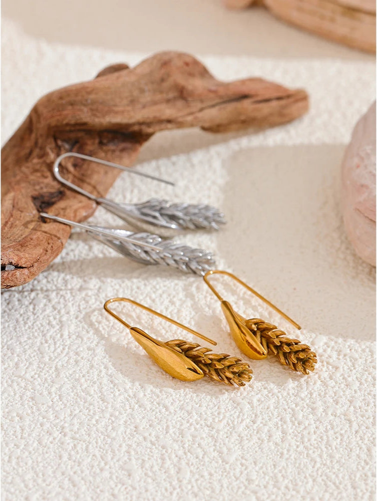 Acorn Drop Earrings - Floral Fawna
