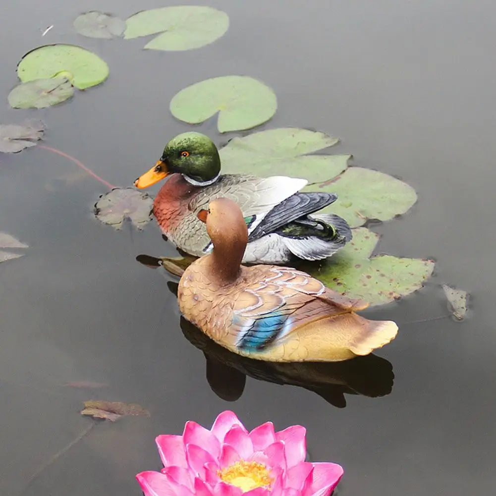 Mallard Duck Ornament - Floral Fawna