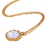 Gold Plated Paw Necklace - Floral Fawna