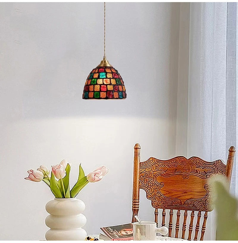 Mediterranean Sea Shell Pendant Lamp - Floral Fawna