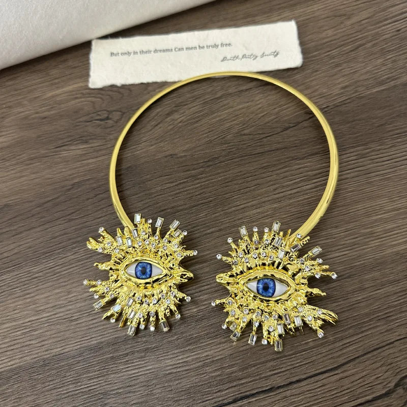 Statement Eye Open Choker - Floral Fawna