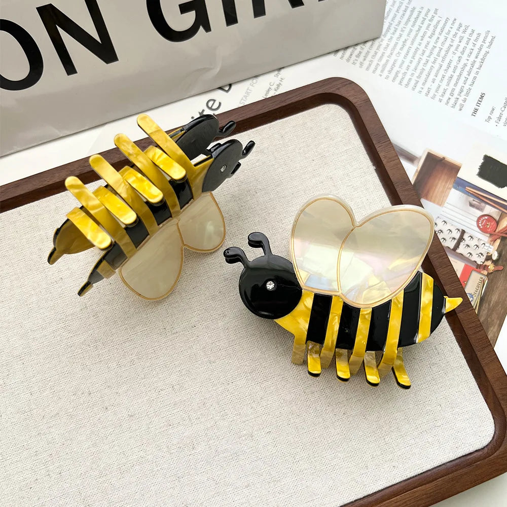 Honey Bee Hair Claw - Floral Fawna