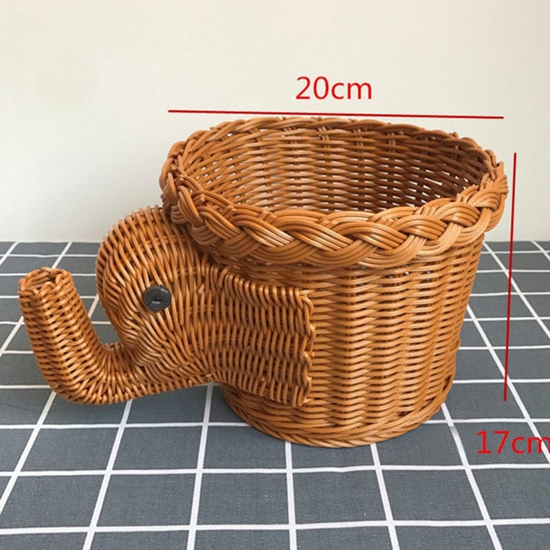 Rattan Animal Fruit Basket