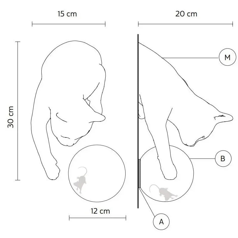 Cat & Mouse Wall Lamp