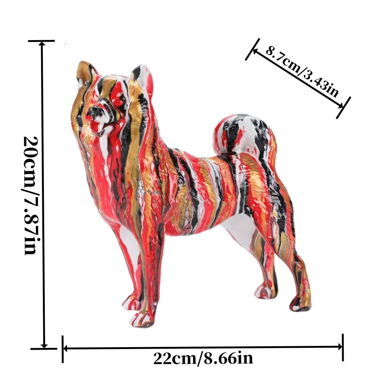 Abstract Akita Sculpture
