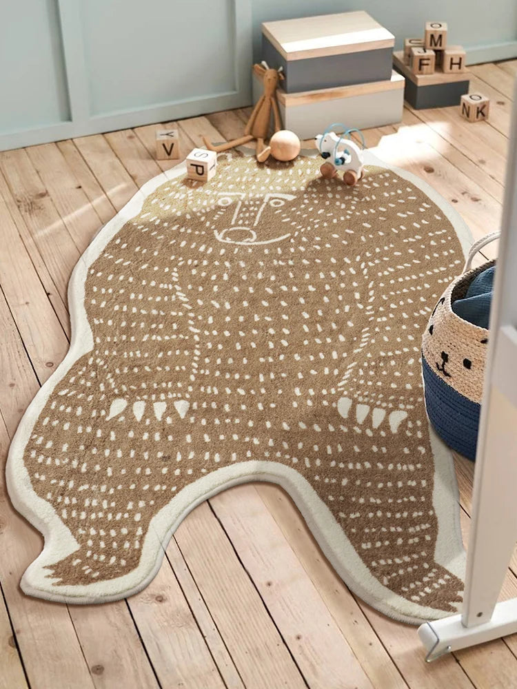 Abstract Animal Rug - Floral Fawna