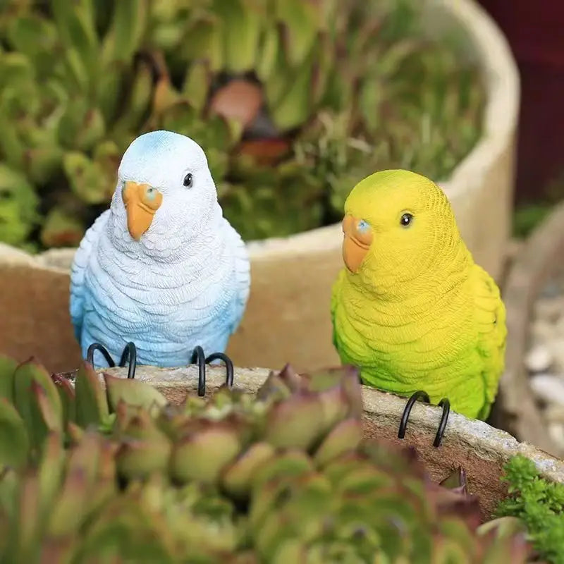 Parrot Plant Pot Decoration - Floral Fawna