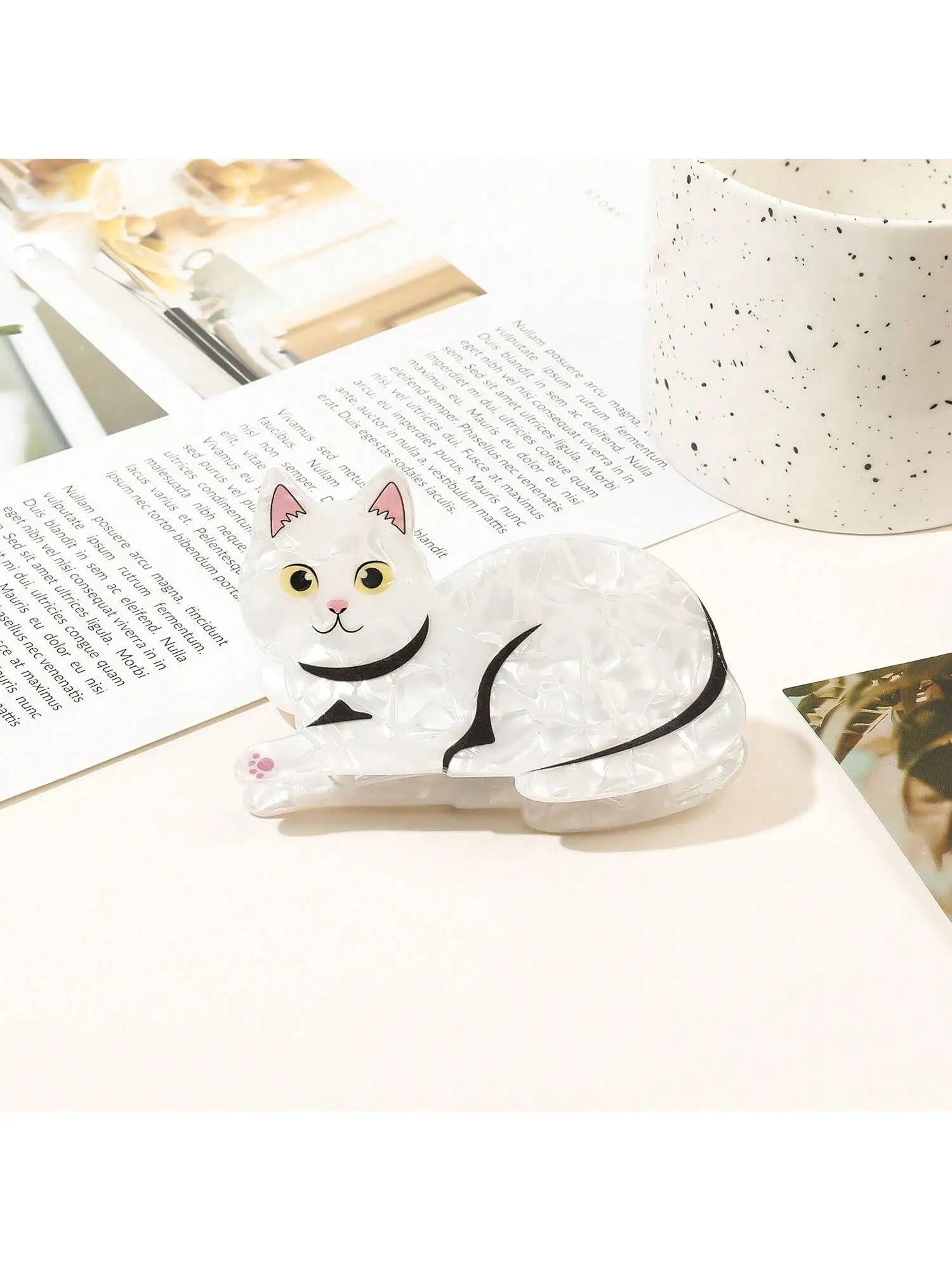 Cat Hair Claw Clips - Floral Fawna