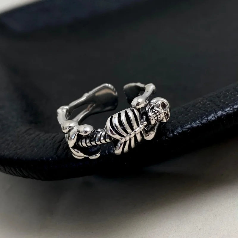 Sterling Silver Skeleton Ring - Floral Fawna