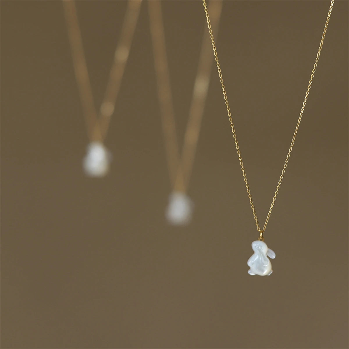 Rabbit Shell Necklace - Floral Fawna