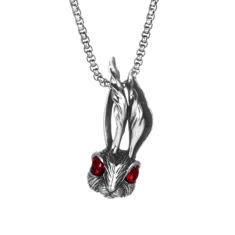 White Rabbit Necklace - Floral Fawna