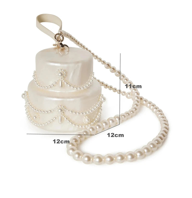 Pearl Wedding Cake Bag