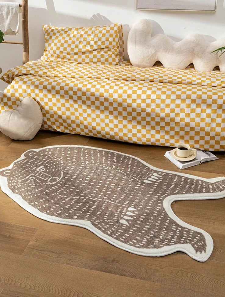 Abstract Animal Rug - Floral Fawna