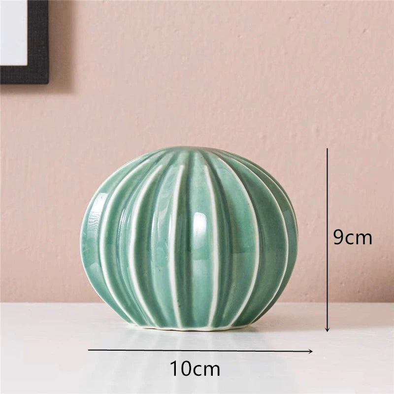 Ceramic Cactus Sculptures - Floral Fawna