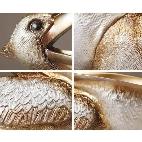 Pelican Storage Sculpture - Floral Fawna