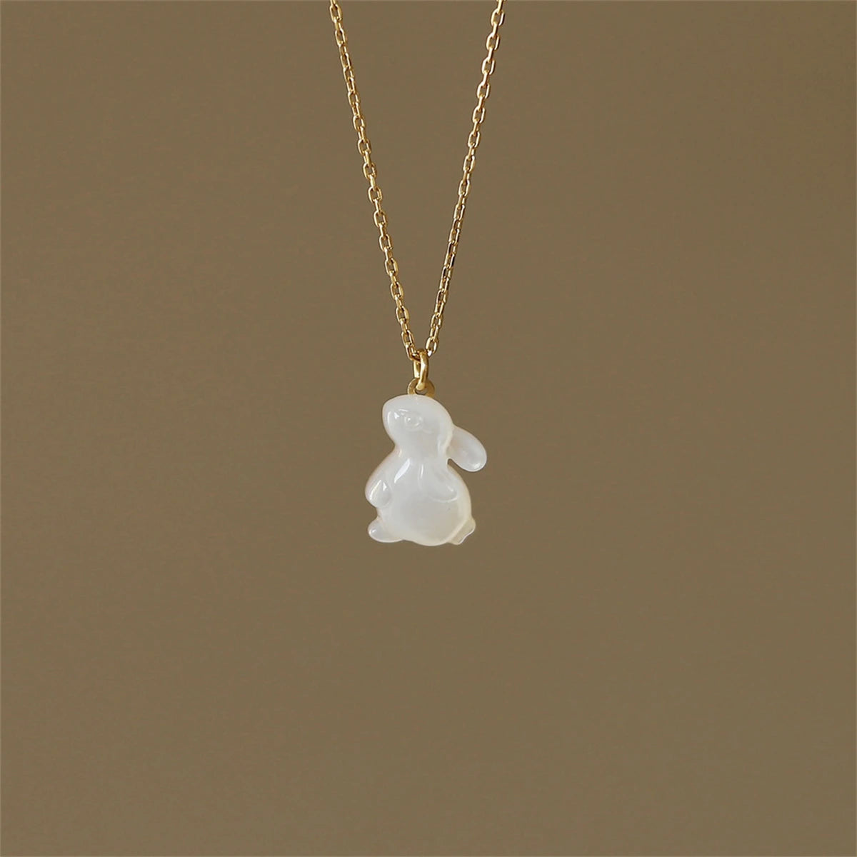 Rabbit Shell Necklace - Floral Fawna