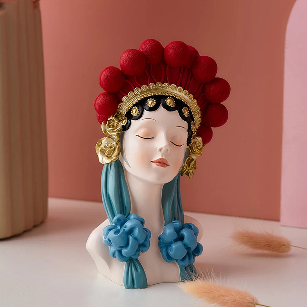 Peking Opera Girl Ornament - Floral Fawna