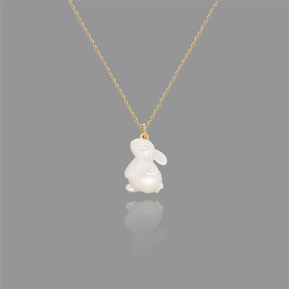 Rabbit Shell Necklace - Floral Fawna