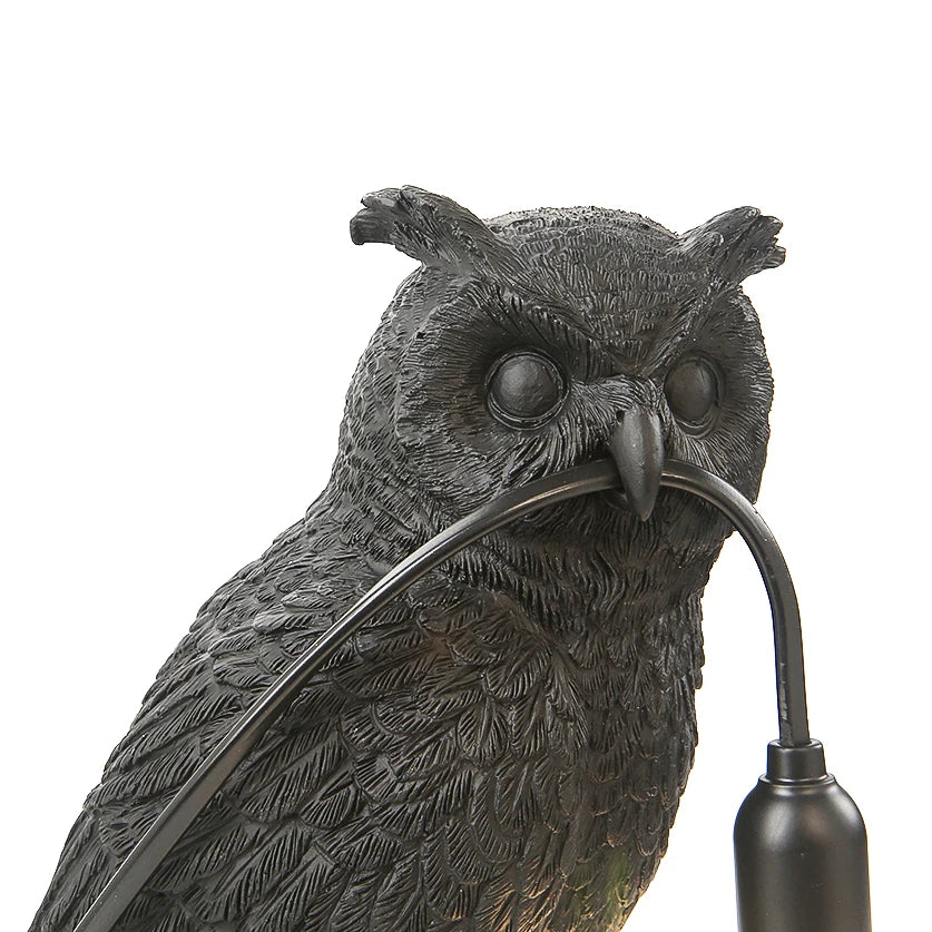 Owl Table Lamp - Floral Fawna