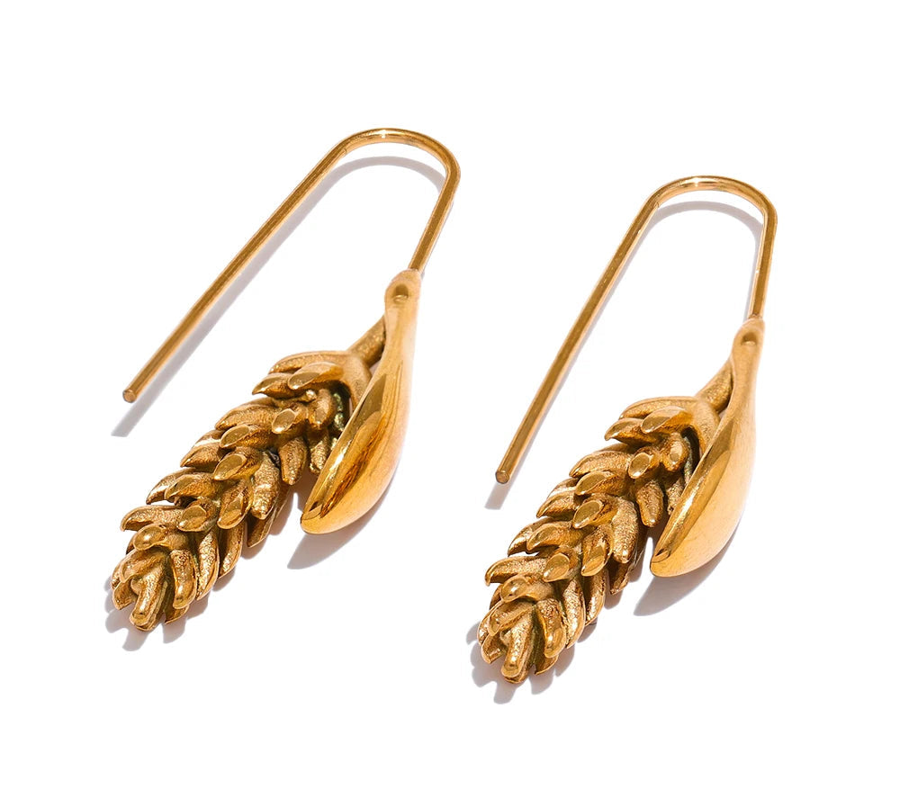 Acorn Drop Earrings - Floral Fawna