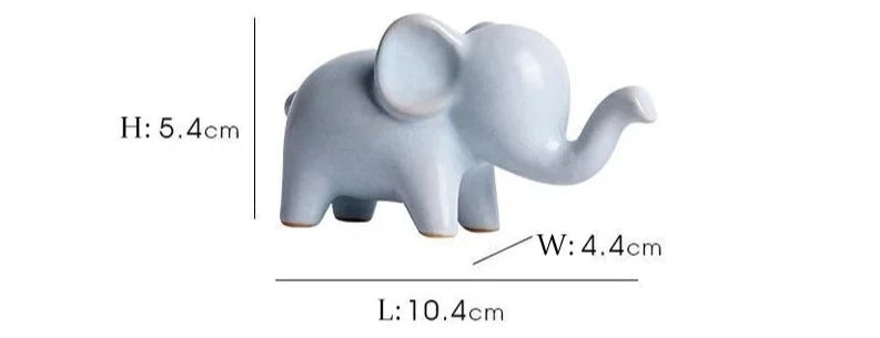 Ceramic Elephant Ornament - Floral Fawna