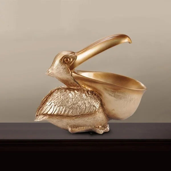 Pelican Storage Sculpture - Floral Fawna