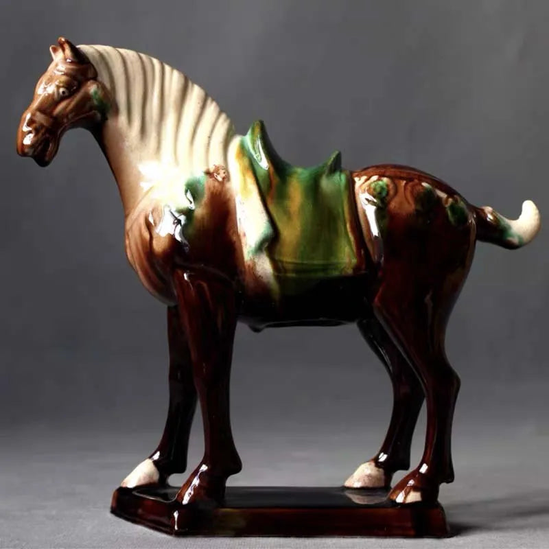Porcelain Horse Sculpture - Floral Fawna