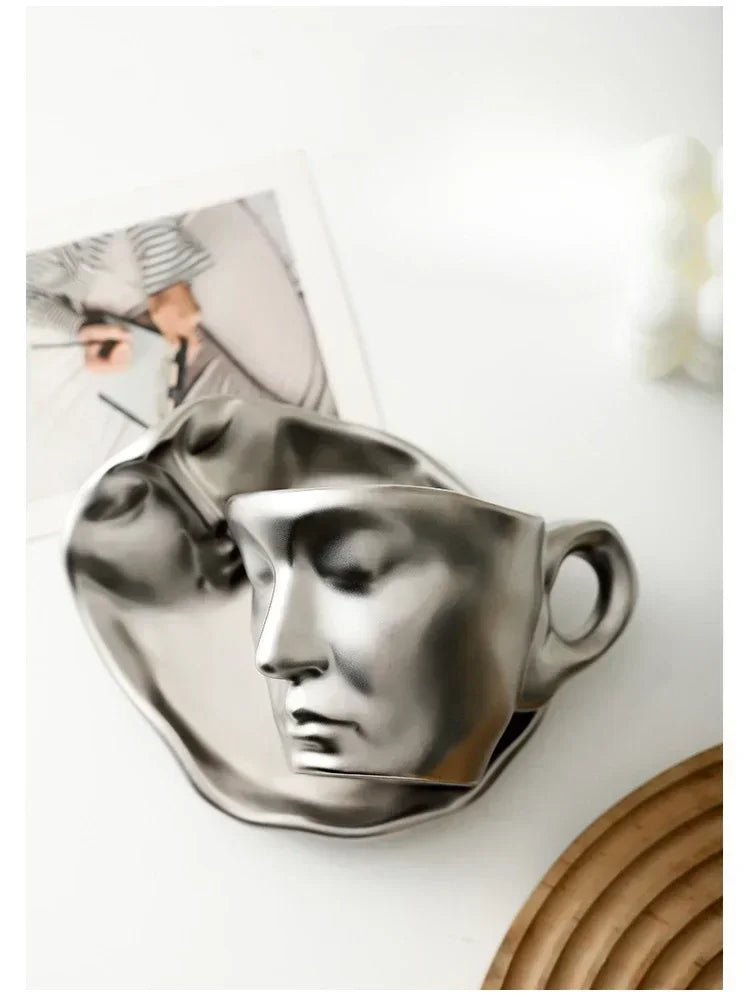 Kissing Ceramic Cup Tea Set - Floral Fawna