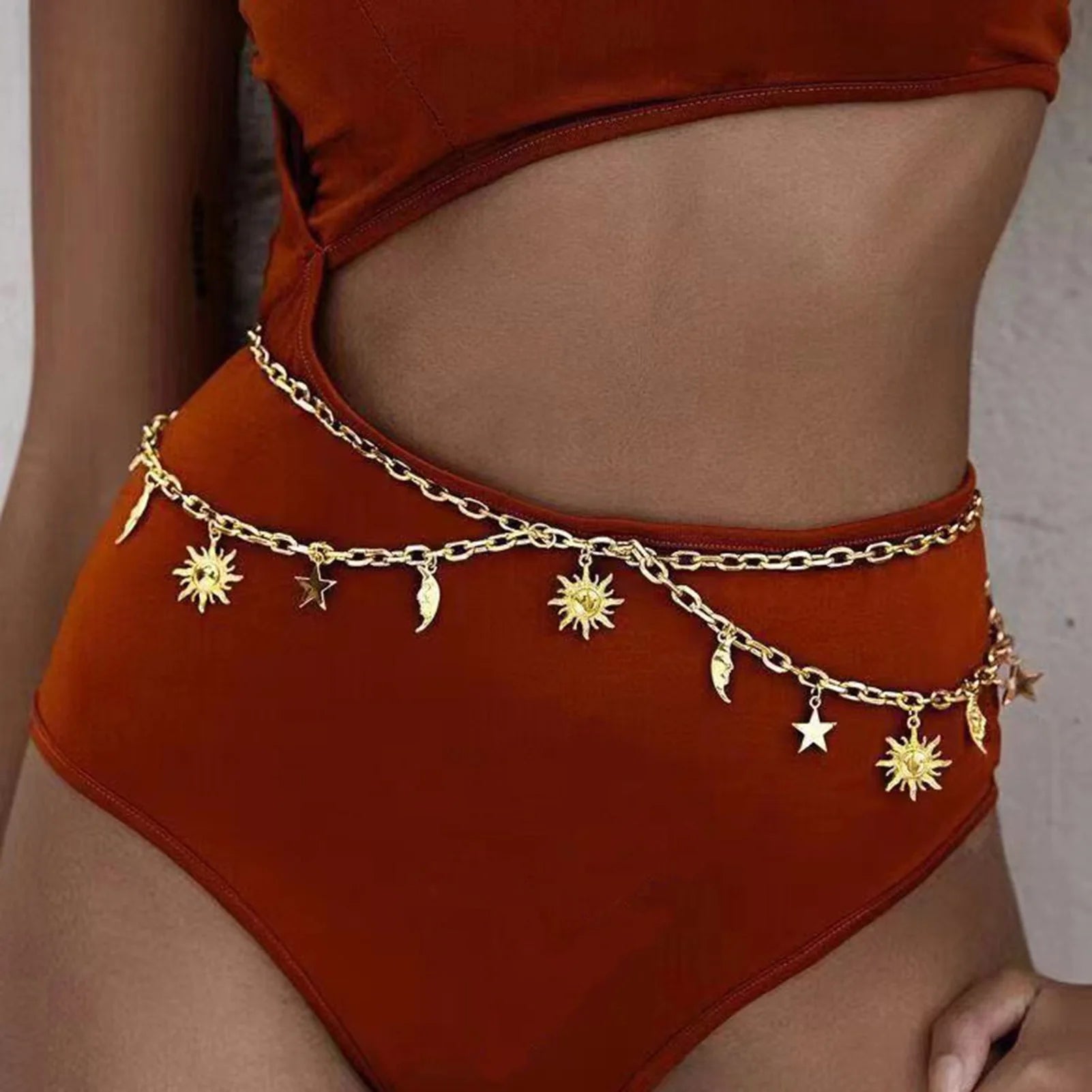 Celestial Chain Belt - Floral Fawna