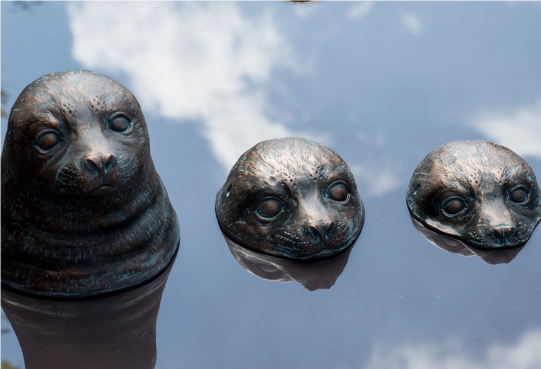 Seal Head Trio Ornaments