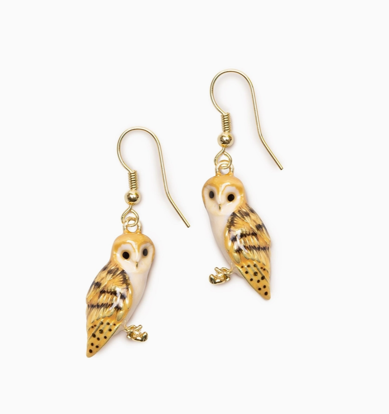 Owl Drop Earrings