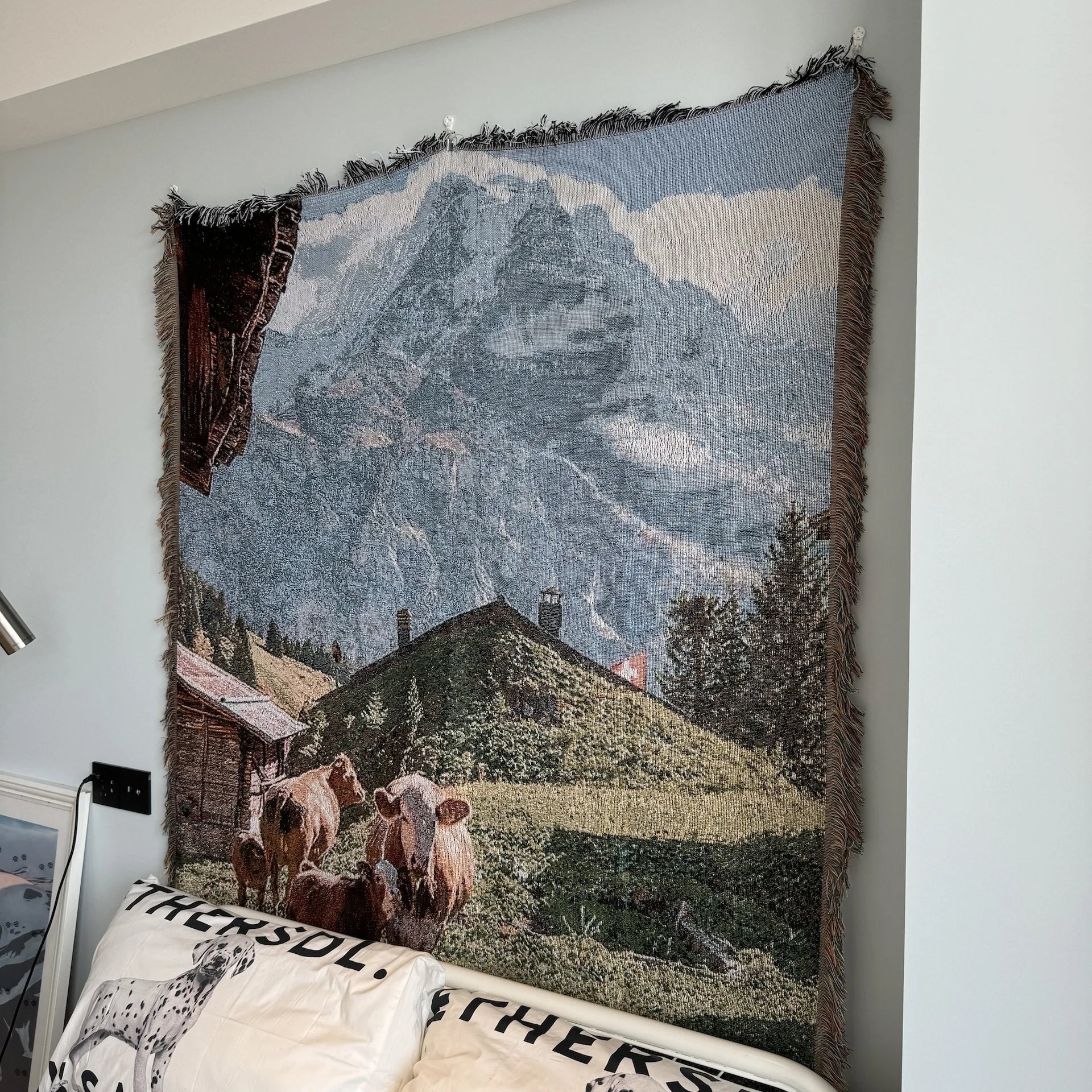 Winter Landscape Tapestry Throw