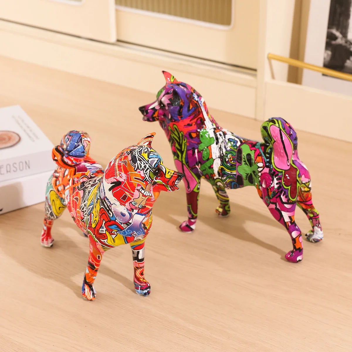 Abstract Akita Sculpture