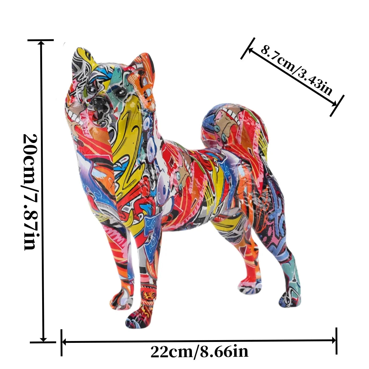 Abstract Akita Sculpture
