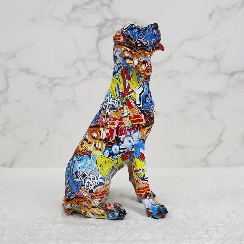 Abstract Cocker Spaniel Sculpture - Floral Fawna