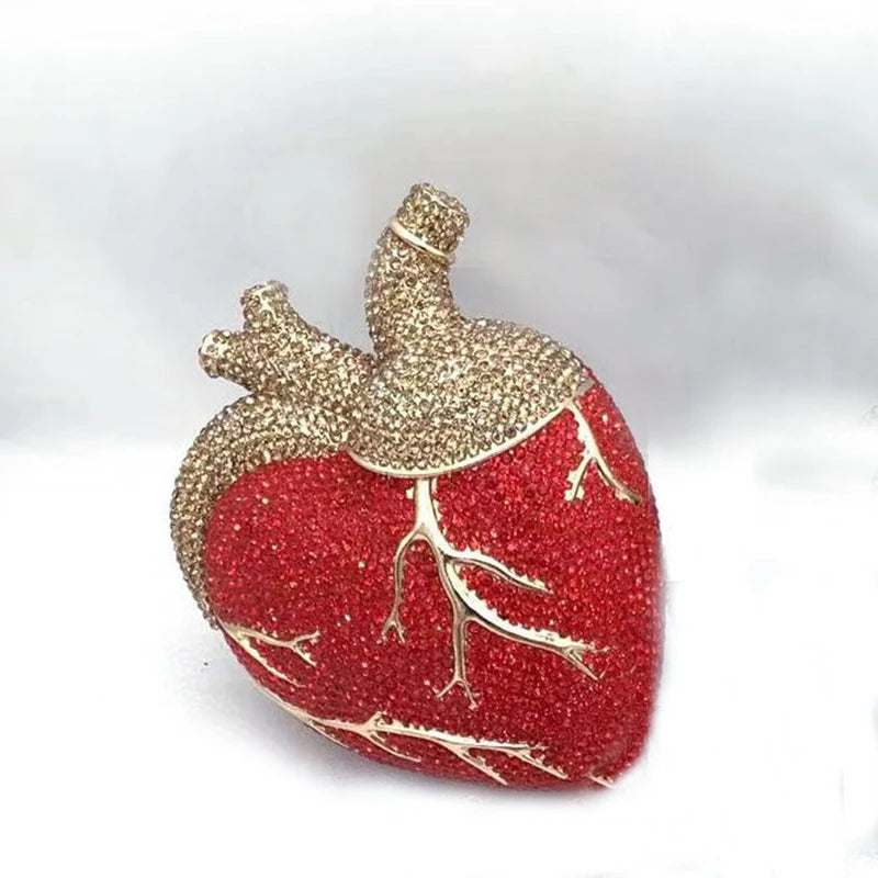 Crystal Anatomical Heart Bag