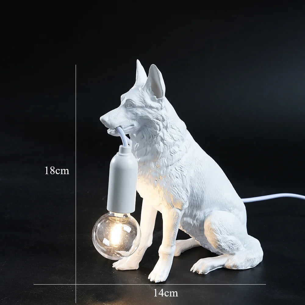 German Shepherd Table Lamp