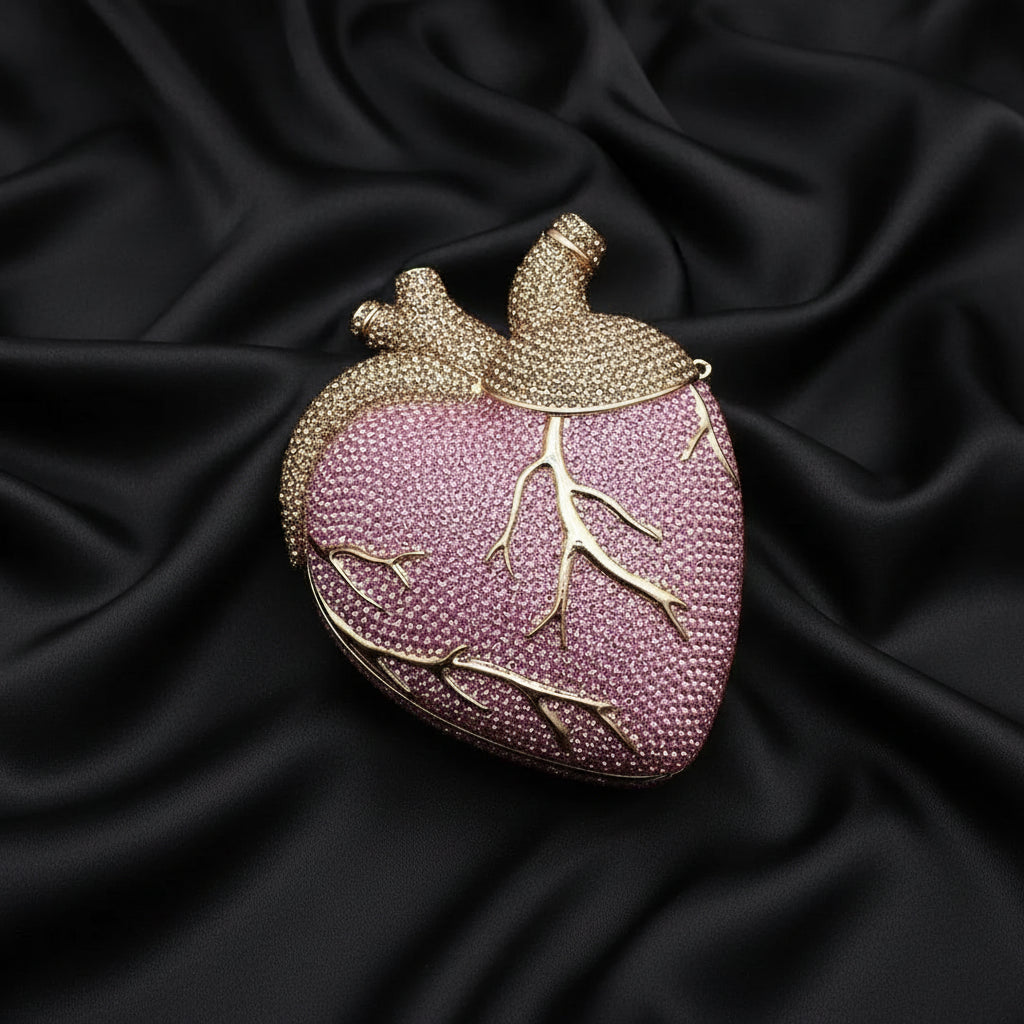 Crystal Anatomical Heart Bag