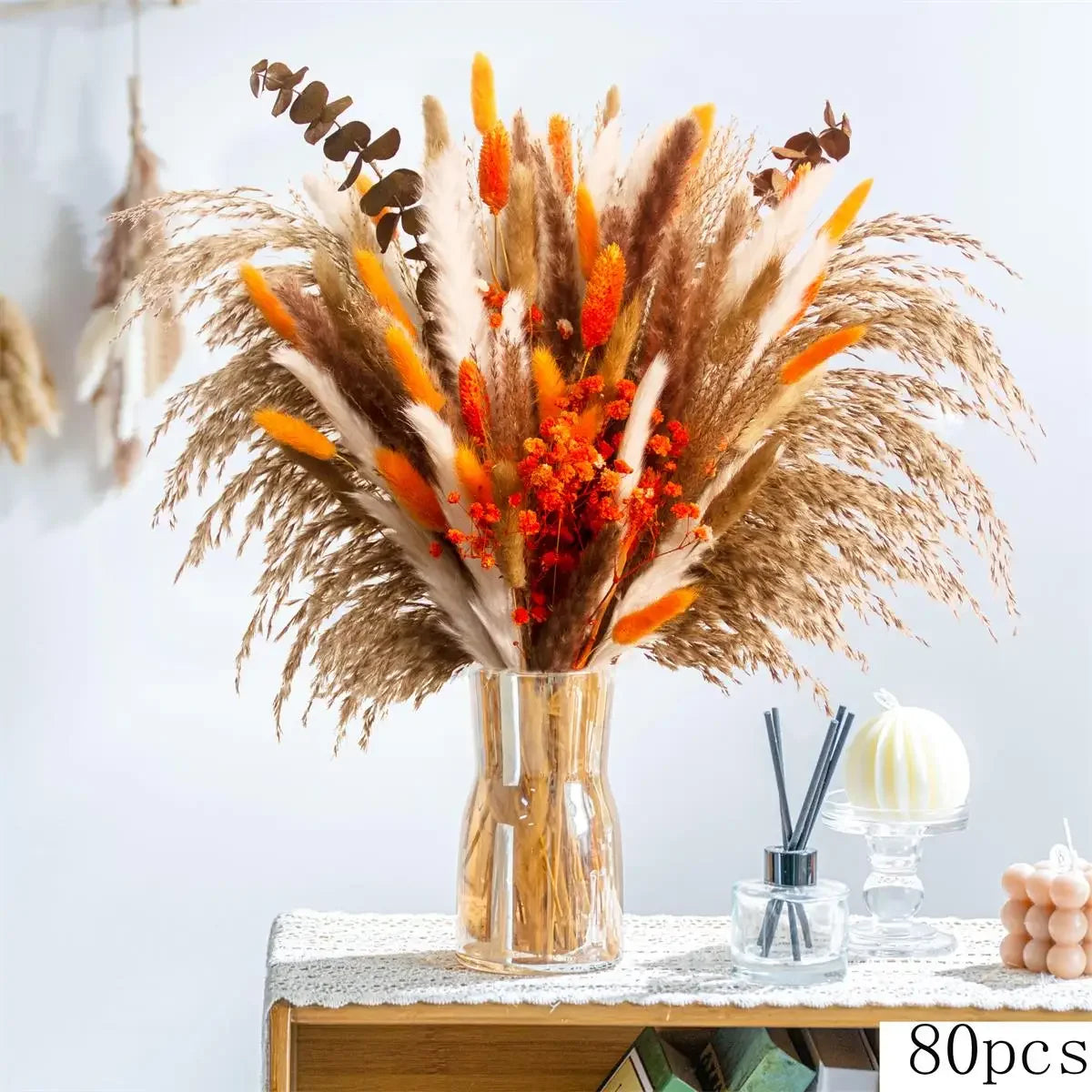 Dried Pampas Grass & Rabbit Tail Bouquet - Floral Fawna