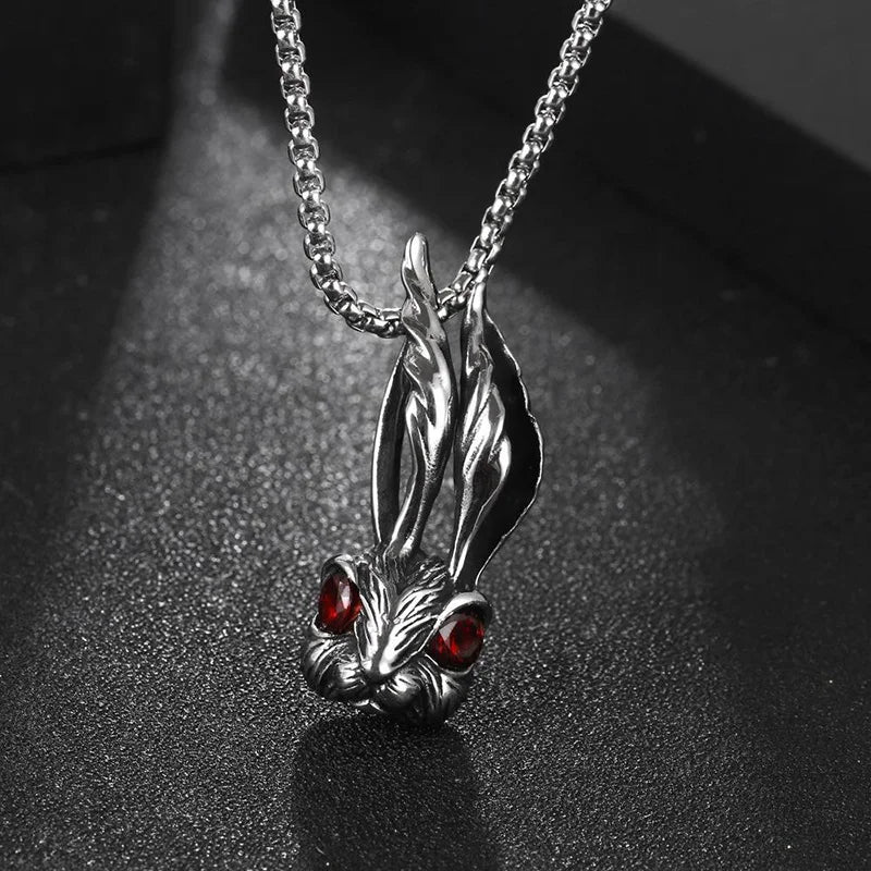 White Rabbit Necklace - Floral Fawna