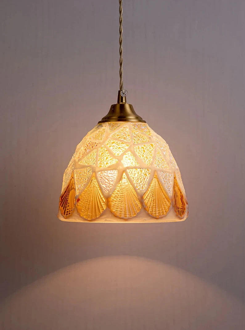 Mediterranean Sea Shell Pendant Lamp - Floral Fawna