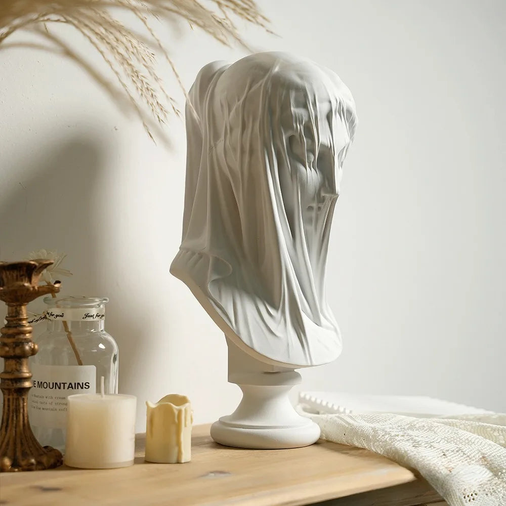 Veiled Lady Sculpture - Floral Fawna