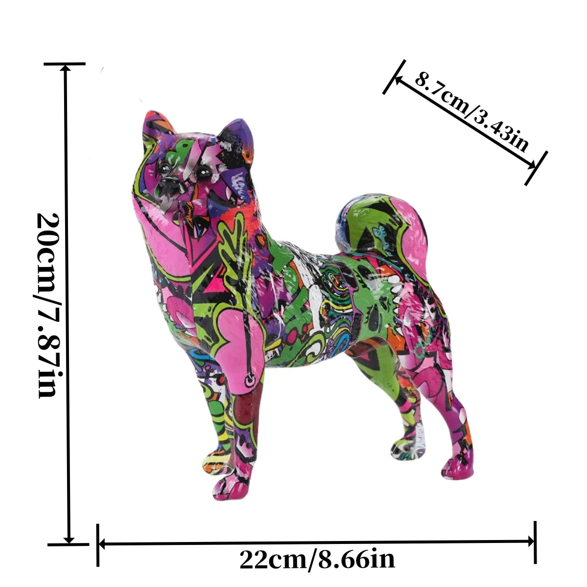 Abstract Akita Sculpture