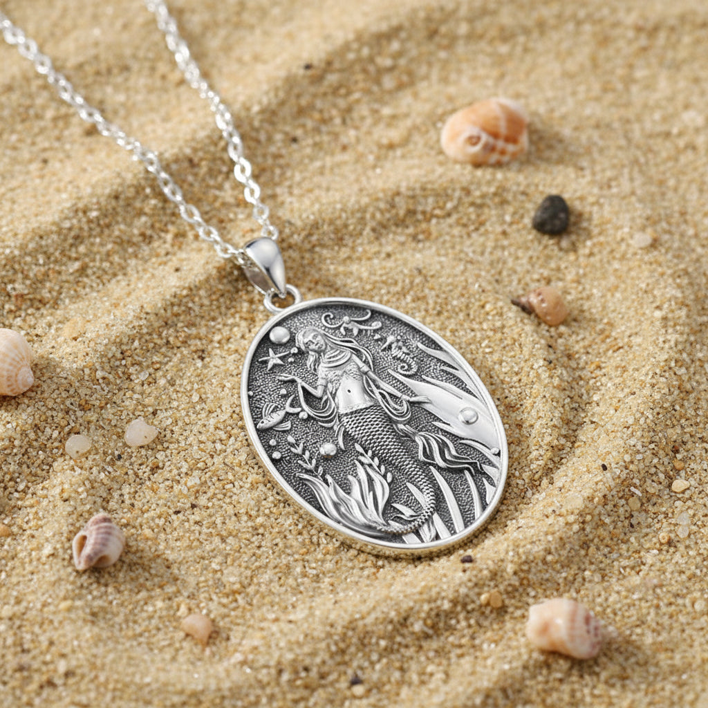 Sterling Silver Mermaid Necklace