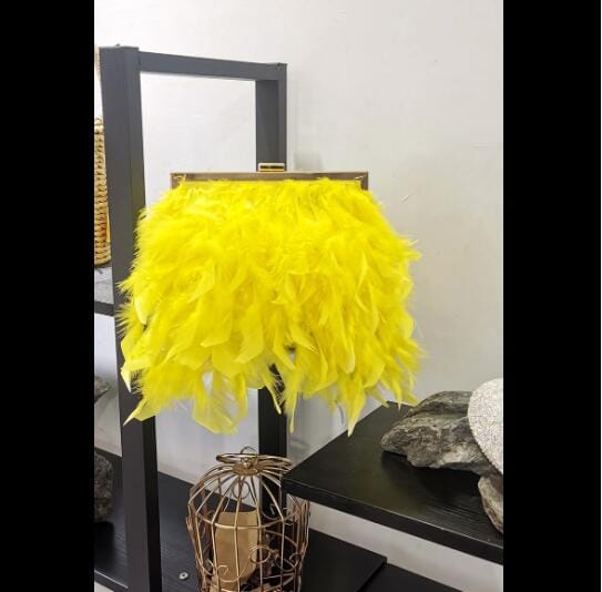 Gatsby Feather & Pearl Evening Bag - Floral Fawna